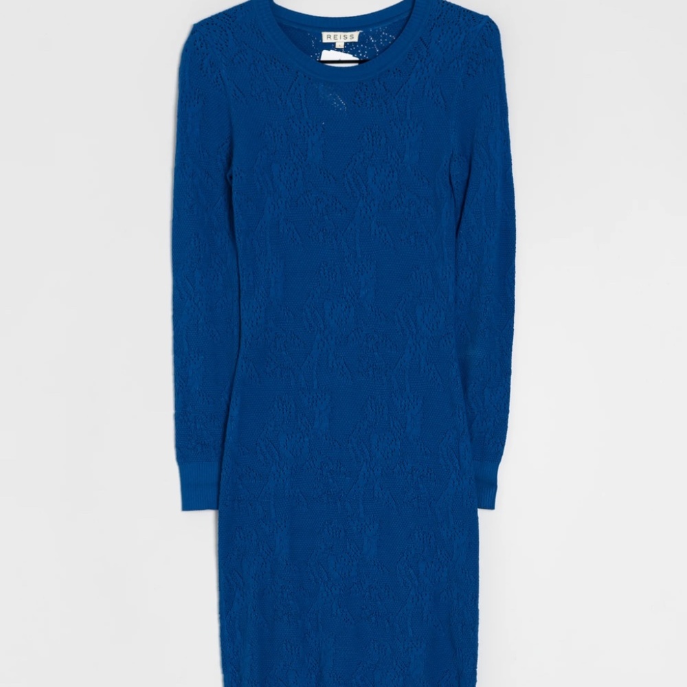 Reiss blue sweater dress.